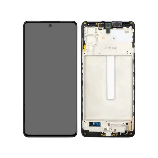 TOUCH+DISPLAY COM FRAME SAMSUNG GALAXY M52 5G 2021/SM-M526F 6.7" SERVICE PACK (GH82-27091A/GH82-27094A) PRETO